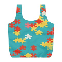 Puzzle Pieces Reusable Bag (l)