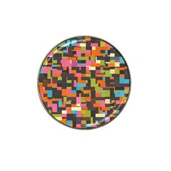 Colorful Pixels Hat Clip Ball Marker (4 Pack)