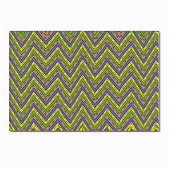 Zig Zag Pattern Postcards 5  X 7  (pkg Of 10) by LalyLauraFLM