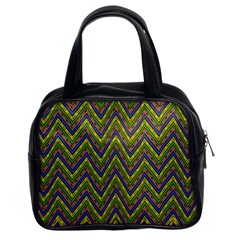 Zig Zag Pattern Classic Handbag (two Sides)