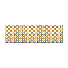 Colorful Rhombus Pattern Sticker (bumper)