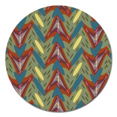 Shapes Pattern Magnet 5  (round)