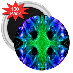 Alien Snowflake 3  Button Magnet (100 Pack) by icarusismartdesigns