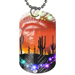 Ghost Dance Dog Tag (one Sided) by icarusismartdesigns