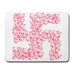 Swastika With Birds Of Peace Symbol Small Mouse Pad (Rectangle)