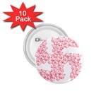 Swastika With Birds Of Peace Symbol 1.75  Button (10 pack)