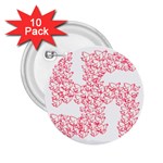 Swastika With Birds Of Peace Symbol 2.25  Button (10 pack)