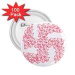 Swastika With Birds Of Peace Symbol 2.25  Button (100 pack)