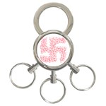 Swastika With Birds Of Peace Symbol 3-Ring Key Chain