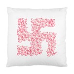 Swastika With Birds Of Peace Symbol Cushion Case (Two Sided) 