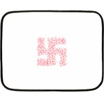Swastika With Birds Of Peace Symbol Mini Fleece Blanket (Two Sided)