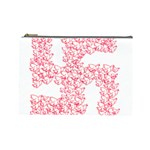 Swastika With Birds Of Peace Symbol Cosmetic Bag (Large)
