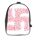 Swastika With Birds Of Peace Symbol School Bag (Large)