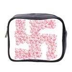 Swastika With Birds Of Peace Symbol Mini Travel Toiletry Bag (Two Sides)