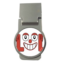 Laughing Out Loud Illustration002 Money Clip (round) by dflcprints