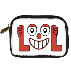 Laughing Out Loud Illustration002 Digital Camera Leather Case by dflcprints