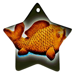 Goldfish Star Ornament (two Sides) by sirhowardlee
