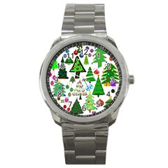 Oh Christmas Tree Sport Metal Watch by StuffOrSomething