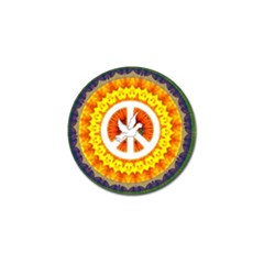 Psychedelic Peace Dove Mandala Golf Ball Marker 10 Pack by StuffOrSomething
