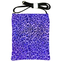 Blue Leopard  Shoulder Sling Bag by OCDesignss