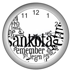 Sankofashirt Wall Clock (silver)