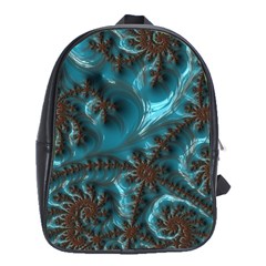Glossy Turquoise  School Bag (xl) by OCDesignss