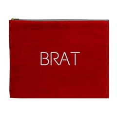 Brat Red Cosmetic Bag (xl) by OCDesignss