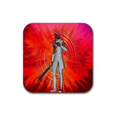White Knight Drink Coasters 4 Pack (square) by icarusismartdesigns