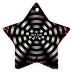 Zombie Apocalypse Warning Sign Star Ornament (Two Sides) Front