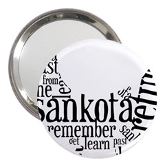 Sankofashirt 3  Handbag Mirror by afromartha