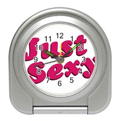 Just Sexy Typographic Quote002 Desk Alarm Clock by dflcprints