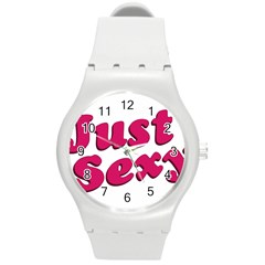 Just Sexy Typographic Quote002 Plastic Sport Watch (medium) by dflcprints