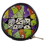 Multicolored Tribal Print Abstract Art Mini Makeup Case Front