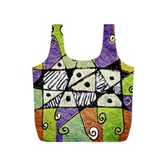 Multicolored Tribal Print Abstract Art Reusable Bag (s) by dflcprints