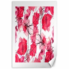 Floral Print Swirls Decorative Design Canvas 24  X 36  (unframed) by dflcprints