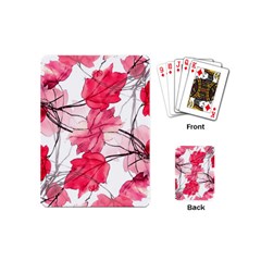 Floral Print Swirls Decorative Design Playing Cards (mini) by dflcprints