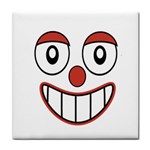 Happy Clown Cartoon Drawing Ceramic Tile