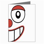 Happy Clown Cartoon Drawing Greeting Card