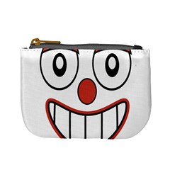 Happy Clown Cartoon Drawing Coin Change Purse by dflcprints
