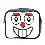 Happy Clown Cartoon Drawing Mini Travel Toiletry Bag (Two Sides)