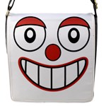 Happy Clown Cartoon Drawing Flap Closure Messenger Bag (Small)