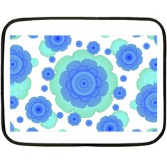 Retro Style Decorative Abstract Pattern Mini Fleece Blanket (two Sided) by dflcprints