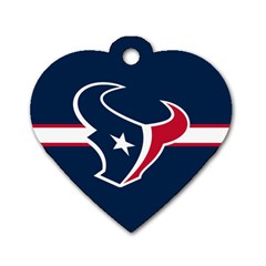 Houston Texans National Football League Nfl Teams Afc Dog Tag Heart (two Sided) by SportMart