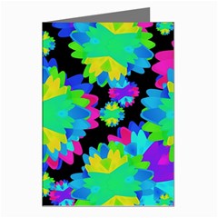 Multicolored Floral Print Geometric Modern Pattern Greeting Card (8 Pack) by dflcprints