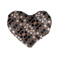 Modern Arabesque Pattern Print 16  Premium Flano Heart Shape Cushion  by dflcprints