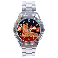 Cute Creature Fantasy Illustration Stainless Steel Watch by dflcprints