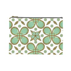 Luxury Decorative Pattern Collage Cosmetic Bag (large) by dflcprints