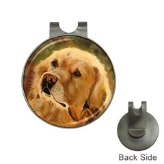 Golden Retriever Hat Clip With Golf Ball Marker by LabsandRetrievers