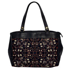 Victorian Style Grunge Pattern Oversize Office Handbag (one Side) by dflcprints