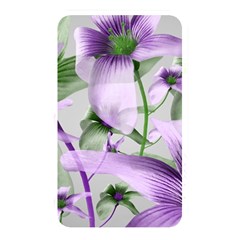 Lilies Collage Art In Green And Violet Colors Memory Card Reader (rectangular) by dflcprints